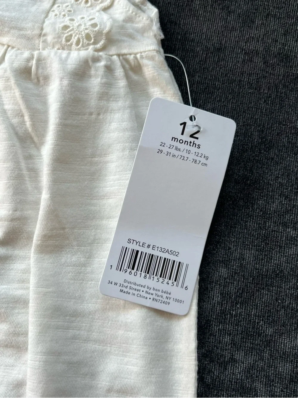 NWT Emily and Olive Lemon Romper and Headband Set Size 12 Months